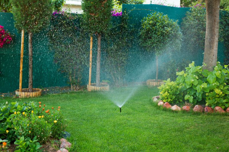 Winterized Sprinkler System in Landscape